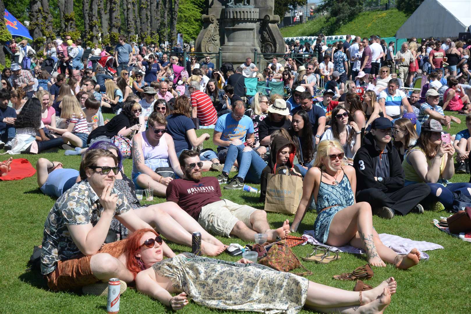 Spectators at the City Sound Project music festival held in the Dane John Gardens on Saturday. Picture: Chris Davey