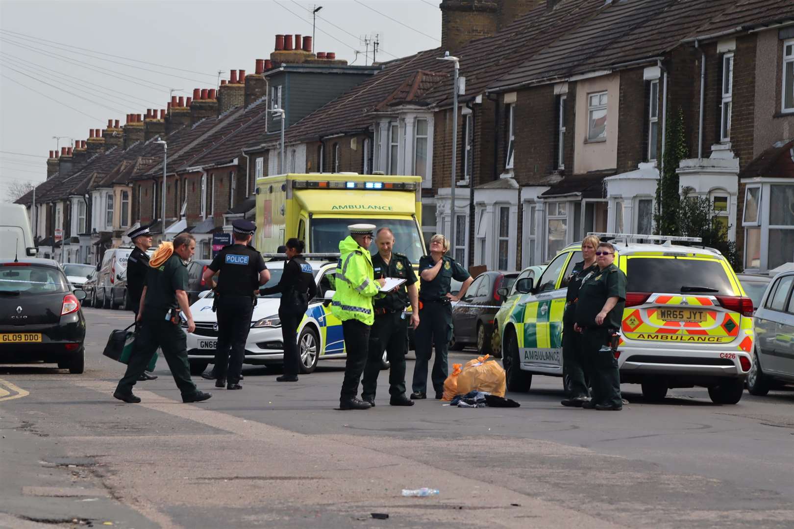Police and paramedics were called to Tonge Road, Murston, near Sittingbourne