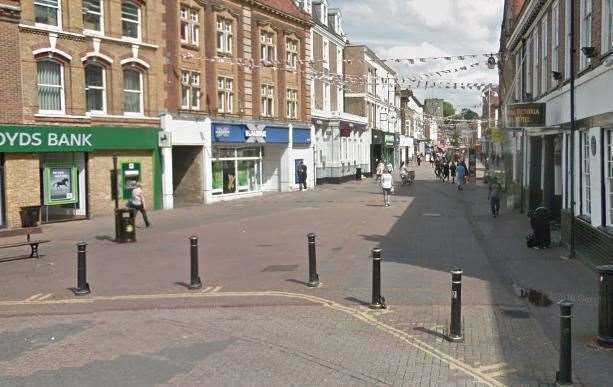 A man was arrested in the High Street, Dartford