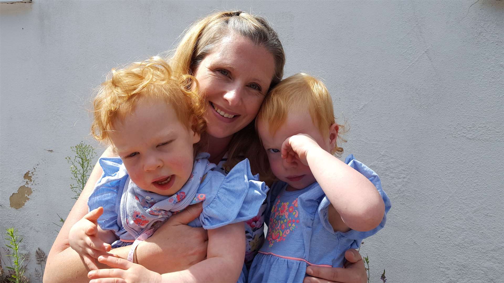 Lucy Toner with twins Evie (left) and Esme (right) (14890504)