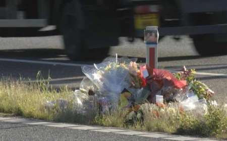 Many floral tributes have been left at the scene of the tragedy. Picture: GRANT FALVEY