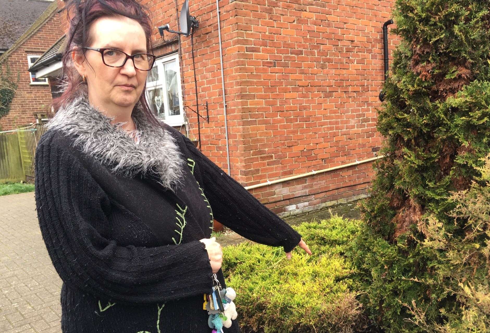 Jane Roberts saw six of the rodents outside her home last Friday