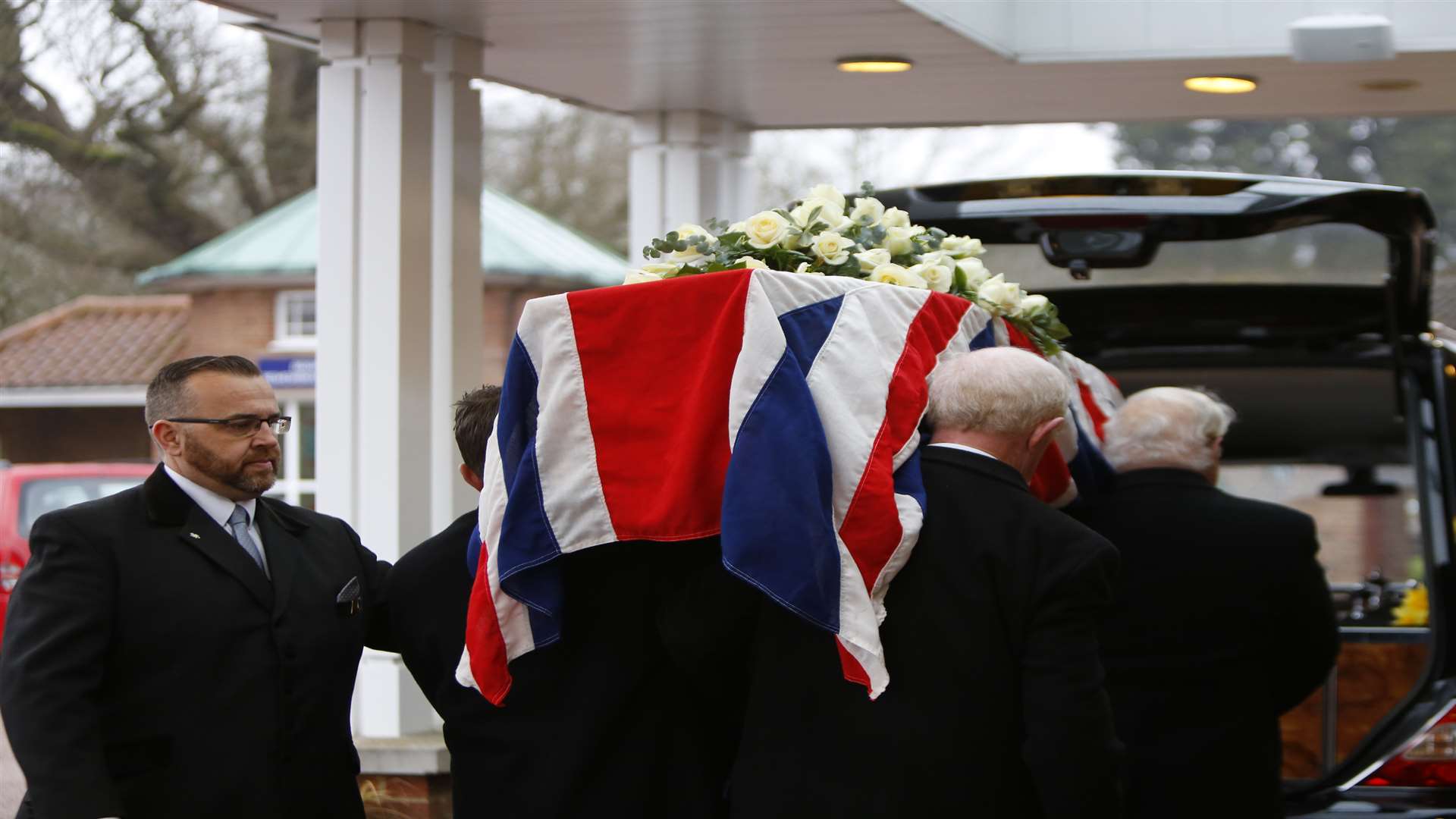 Funeral of John Gale, a 97-year-old military veteran who survived Auschwitz Picture: Andy Jones FM4671060