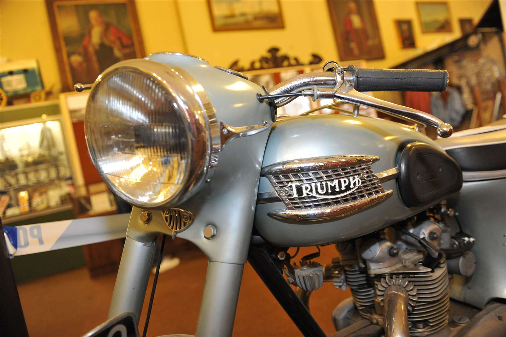 While the Mods had their scooters, the Rockers preferred motorbikes - such as this Triumph