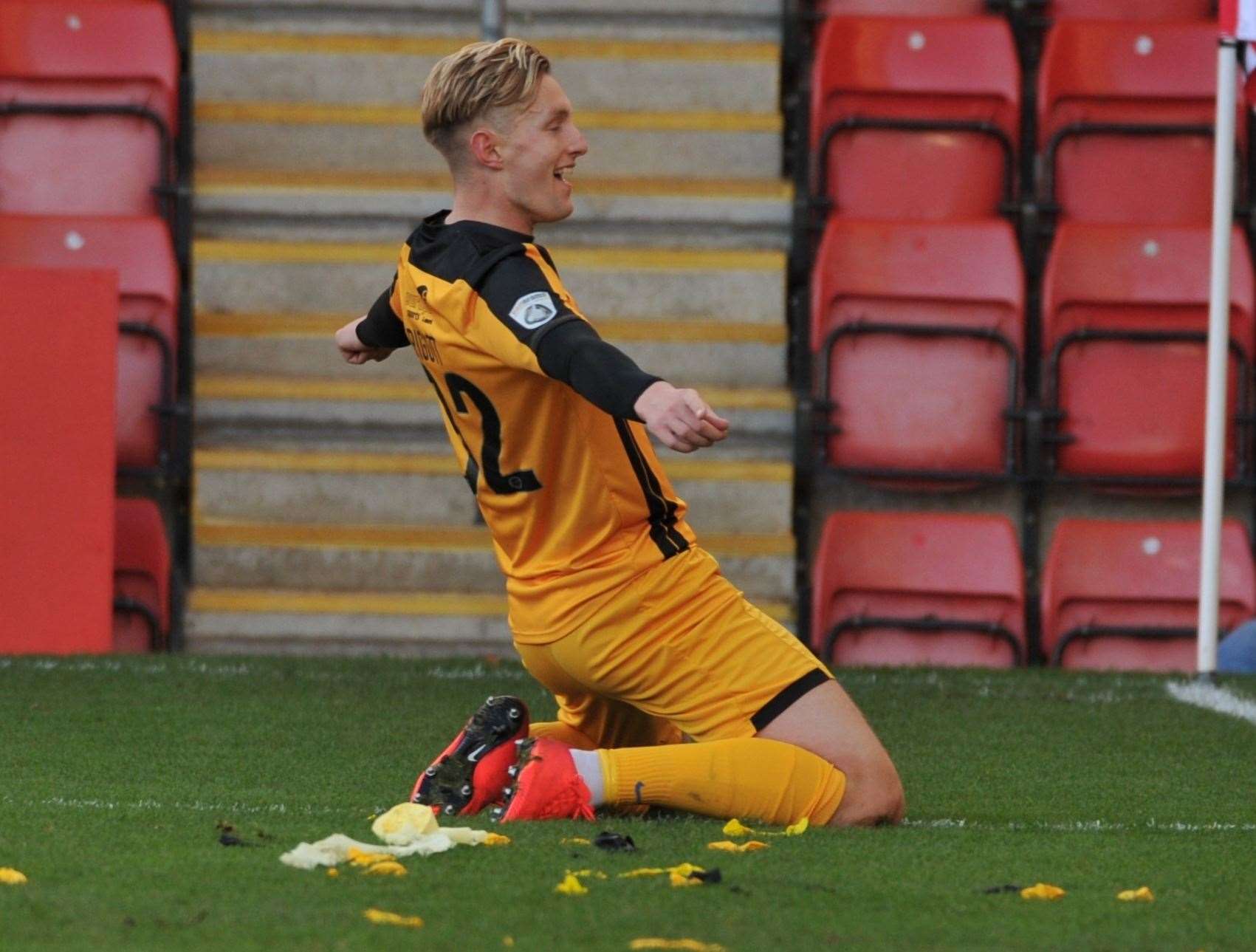Joe Pigott loved his time at Maidstone United Picture: Steve Terrell