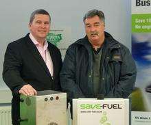 Darryl Watts of Oil Drum, Canterbury, with Peter Dane, managing director of Sydney-based Apollo