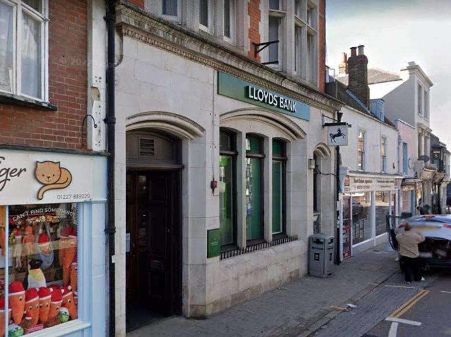 The Lloyds branch in Whitstable High Street closed down. Picture: Google