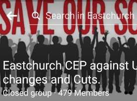Facebook reaction: Save Our Schools eastchurch CEP against unfair changes and cuts