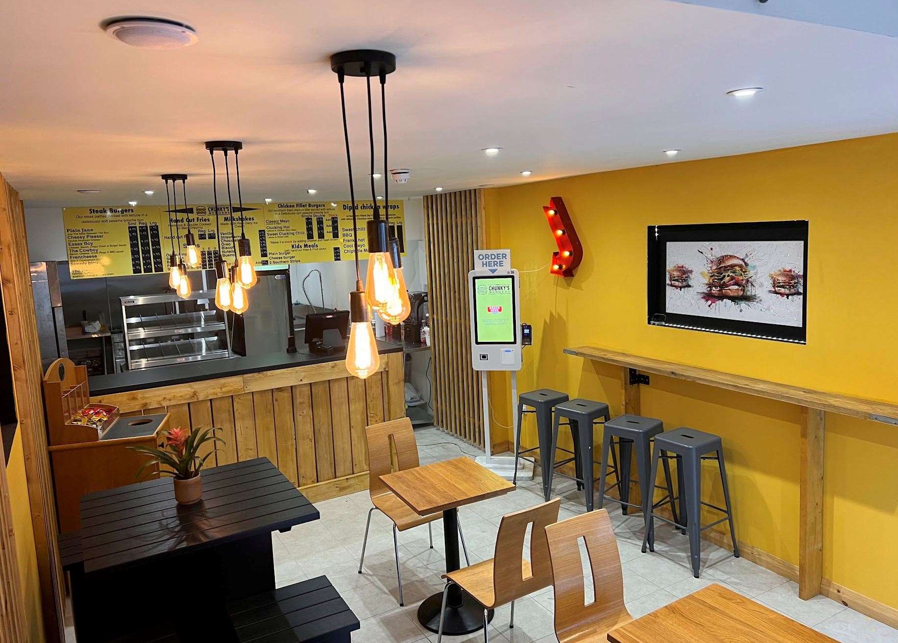 The new fast-food restaurant sells burgers, fries, milkshakes and more. Picture: Sam Remblance