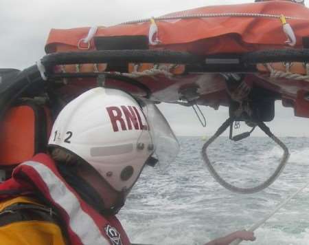 Whitstable Lifeboat in action in previous rescue