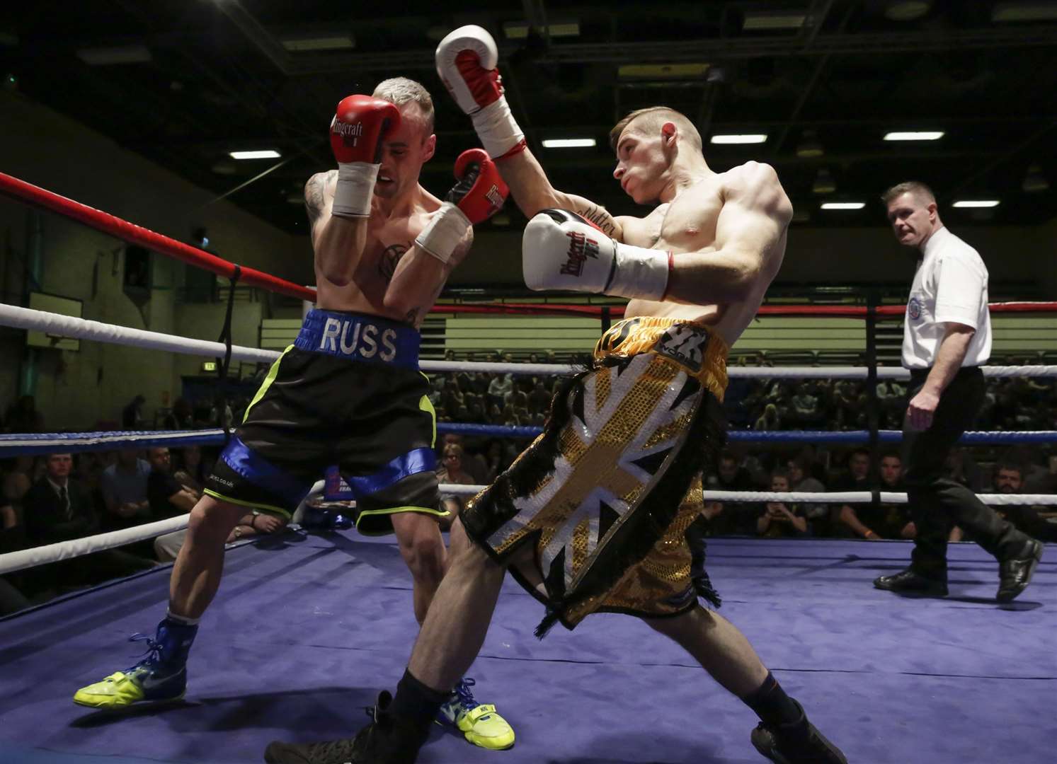 Chris Matthews, right, fights for the Southern Area title tomorrow Picture: Countrywide Photographic