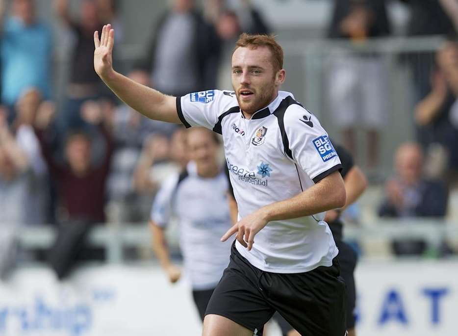 Harry Crawford scored a hat-trick for Dartford against Alfreton in 2012 Picture: Andy Payton