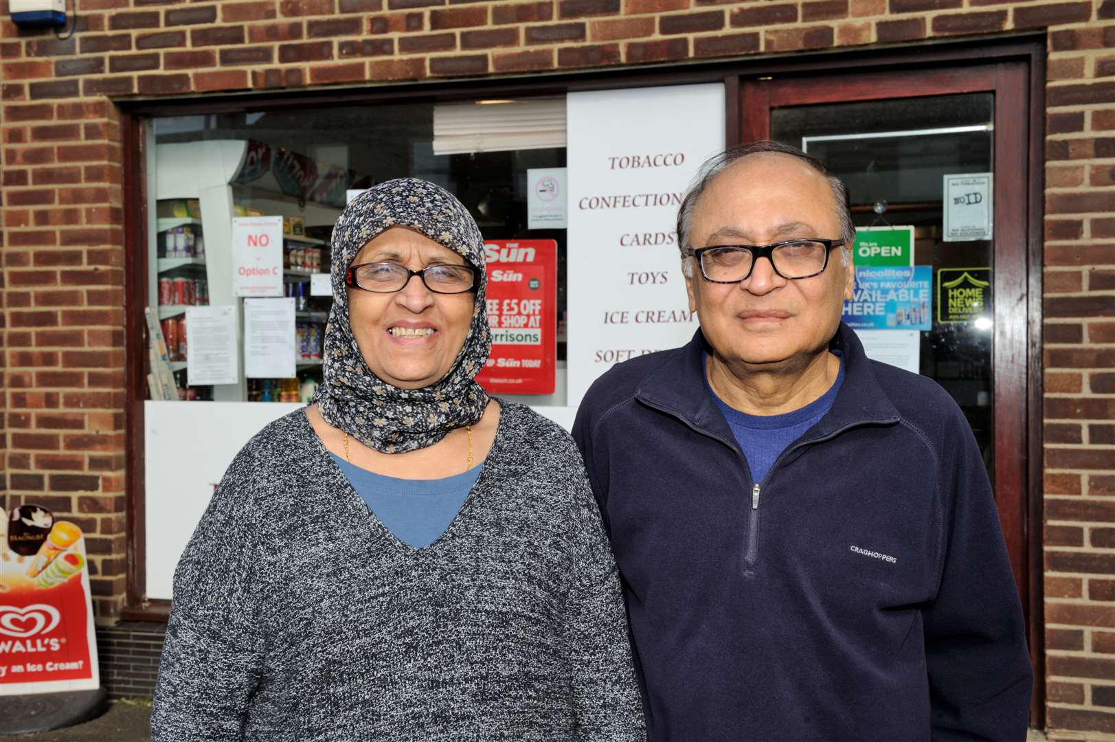 Ashraf and Shamim Jeraj are closing their off licence for the last time on Sunday March 13 after 32 years serving loyal customers in Chalk.