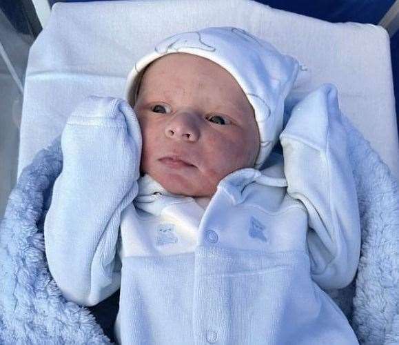Baby Archie was the 90,000th baby born at Darent Valley Hospital