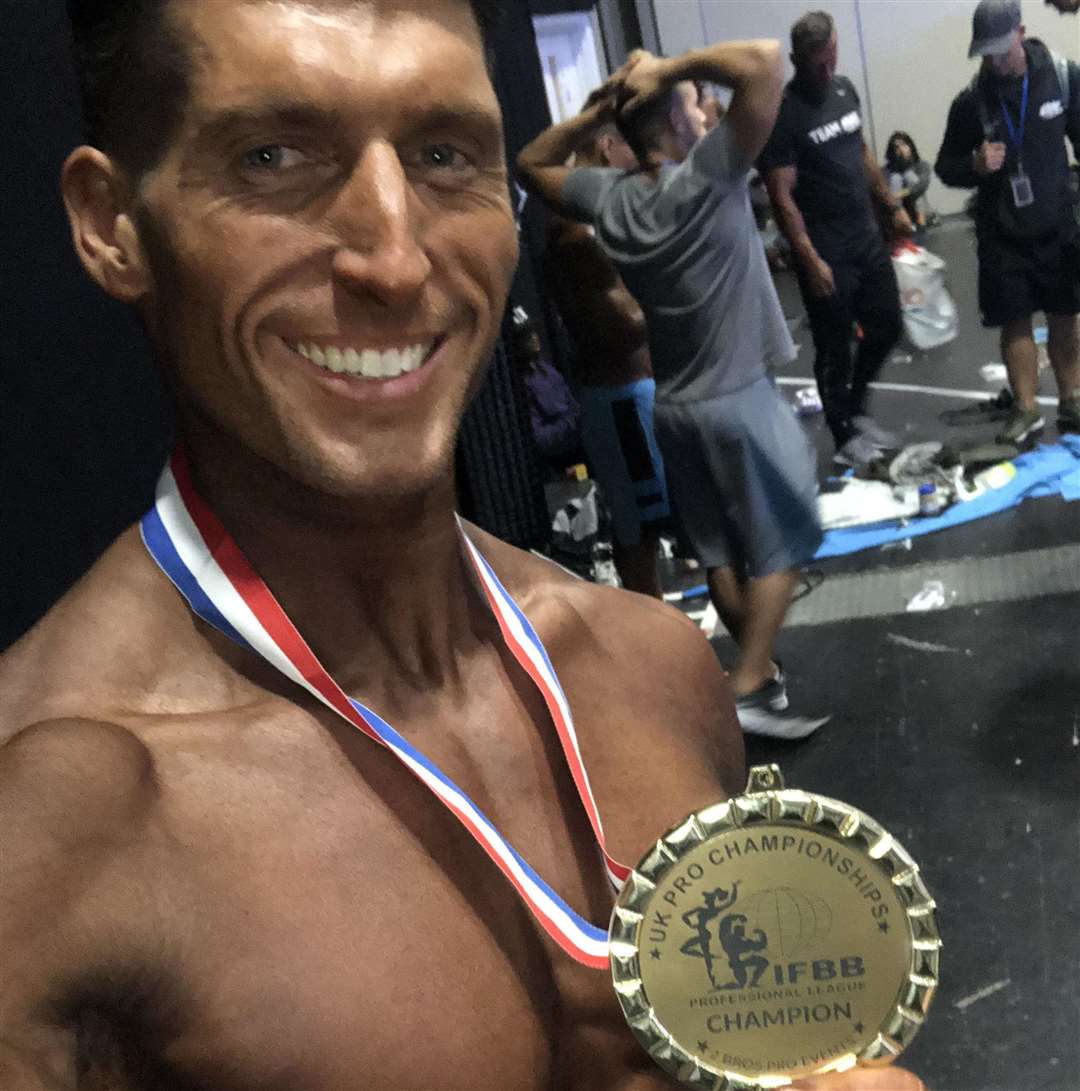 Arron Murphy came fourth at a recent International Federation of BodyBuilding & Fitness men's physique competition