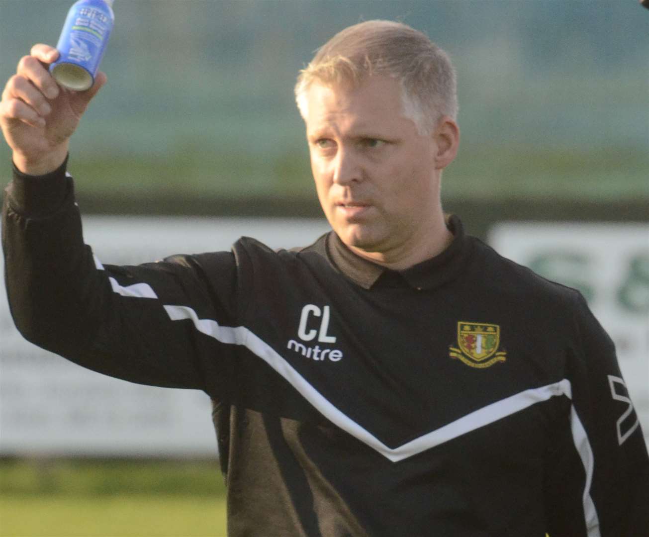 Sittingbourne manager Chris Lynch is looking to strengthen his squad Picture: Chris Davey