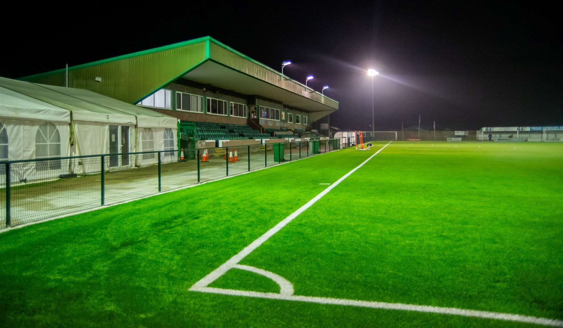 The new 3G pitch at Ashford United's Homelands ground. Picture: Ian Scammell