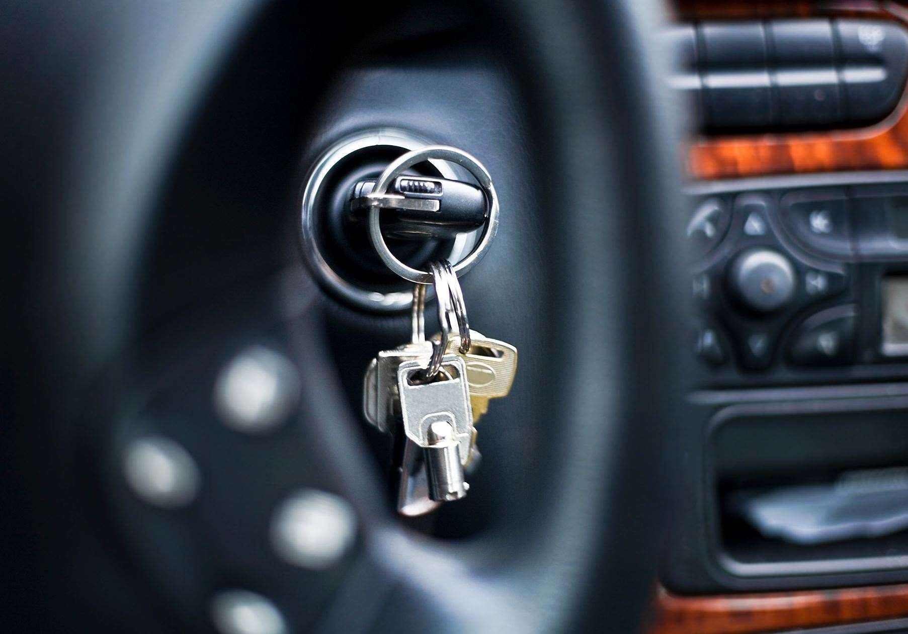 The 20-year-old was found asleep in his car with the keys in the ignition. Stock picture