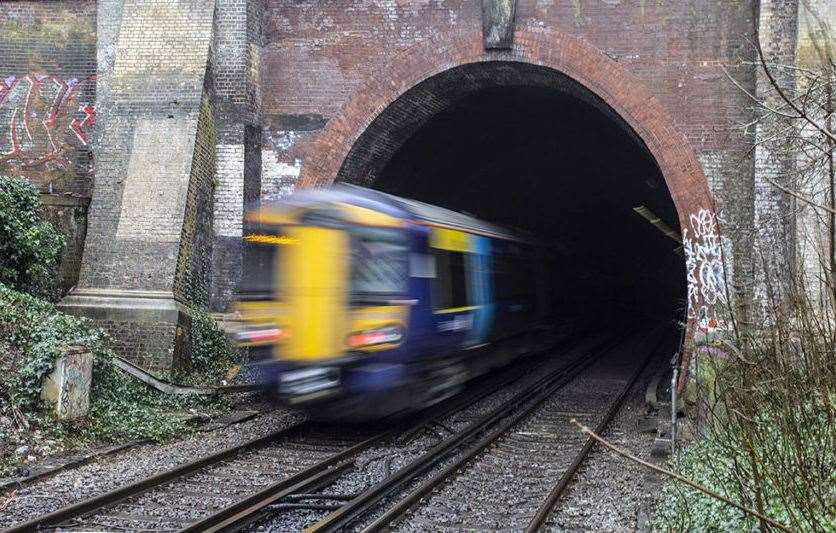 Southeaster passengers face disruption to their journeys due to tunnel works near Bromley. Photo: Network Rail