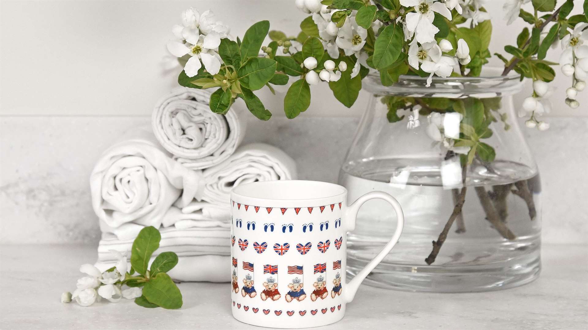Archie's mug included a nod to both side of his heritage when it featured both the Union and American flag. Image: Sophie Allport.