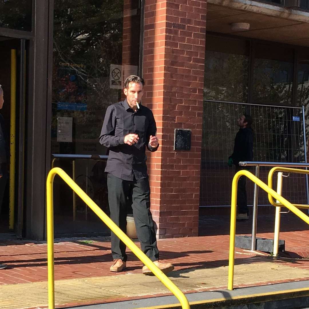 Mark Goldfinch outside court