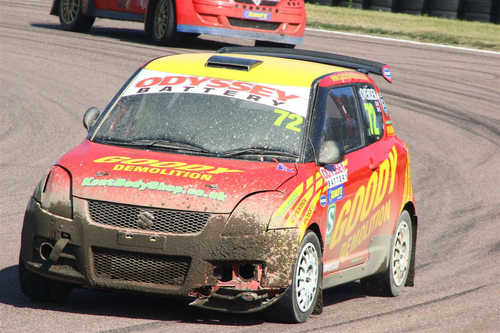 Ovenden in action in his Super1600 Suzuki Swift at Lydden Hill in 2016. Picture: Joe Wright