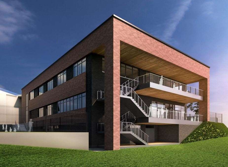 A 3D impression of what the new three-storey building would look like