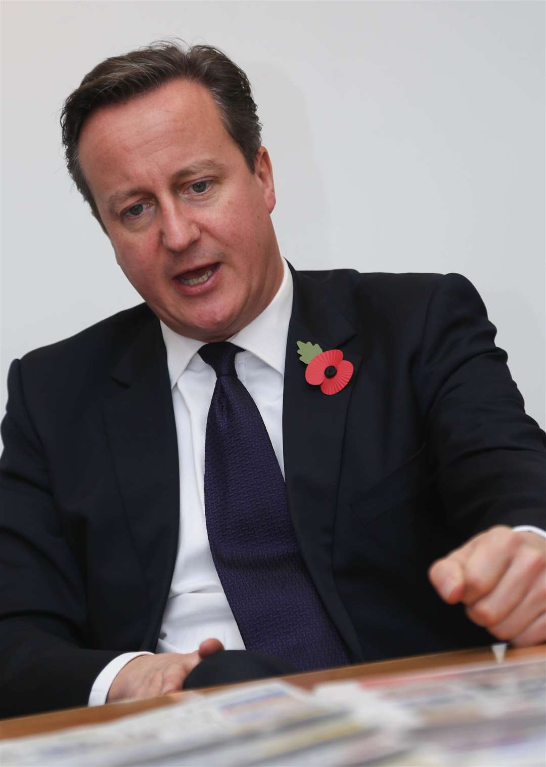 David Cameron pictured during a visit to Medway