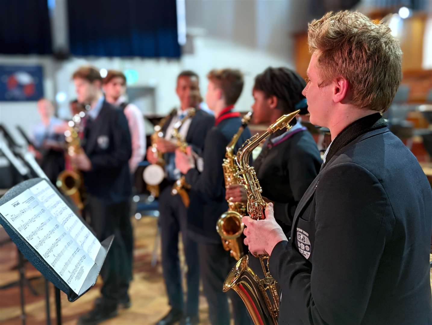 Ashford Youth Jazz Orchestra are just one of the live music acts performing during the festival. Picture: Supplied by JAM on the Marsh