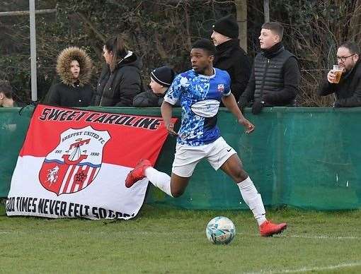 Henry Dasofunjo has joined Sittingbourne after leaving Sheppey. Picture: Marc Richards