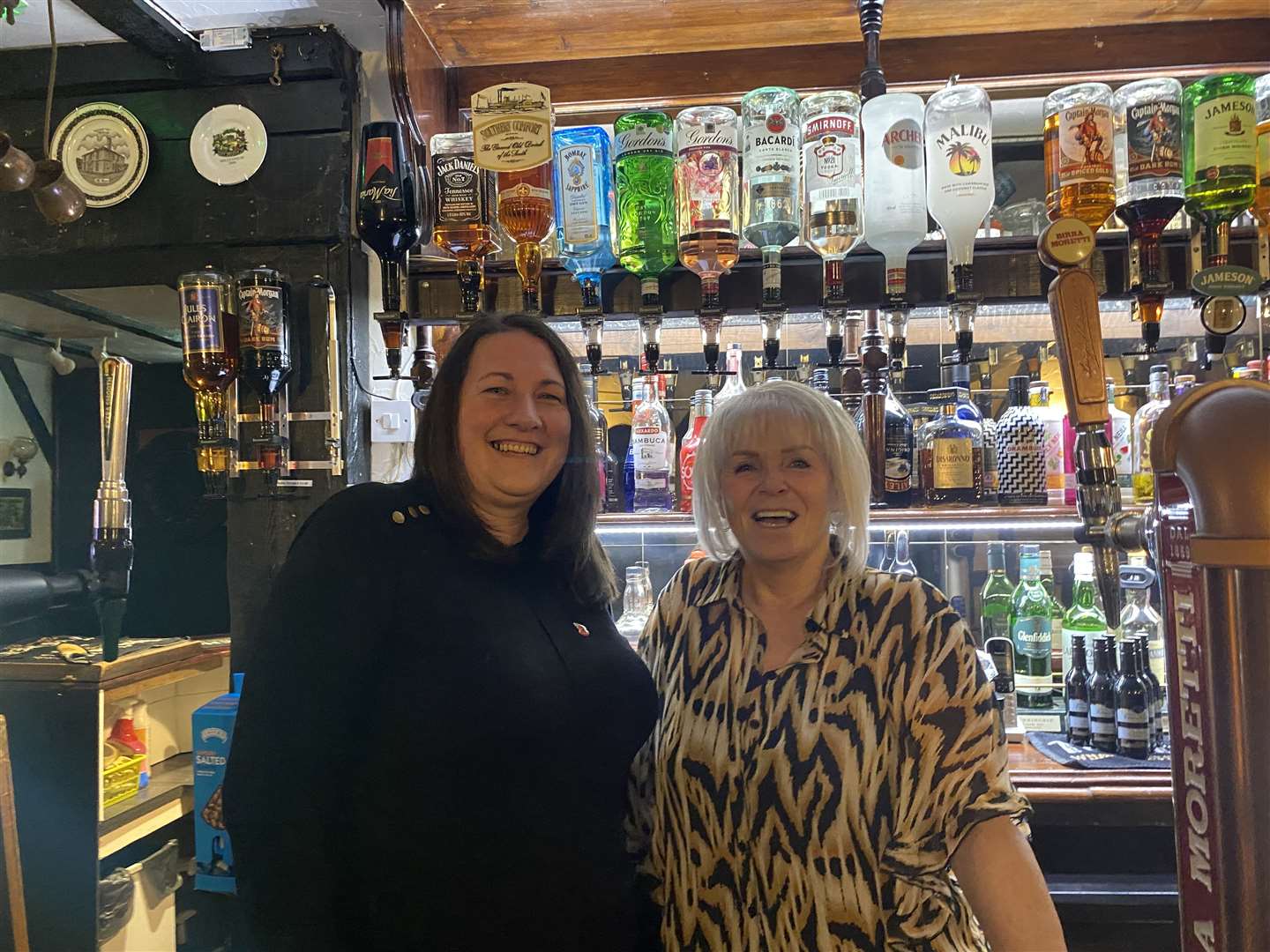 Annmarie, right, with Sophie Barnes, who will be taking over the pub at the end of the month
