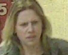 Who is she? The woman police are looking for. Picture: Kent Police