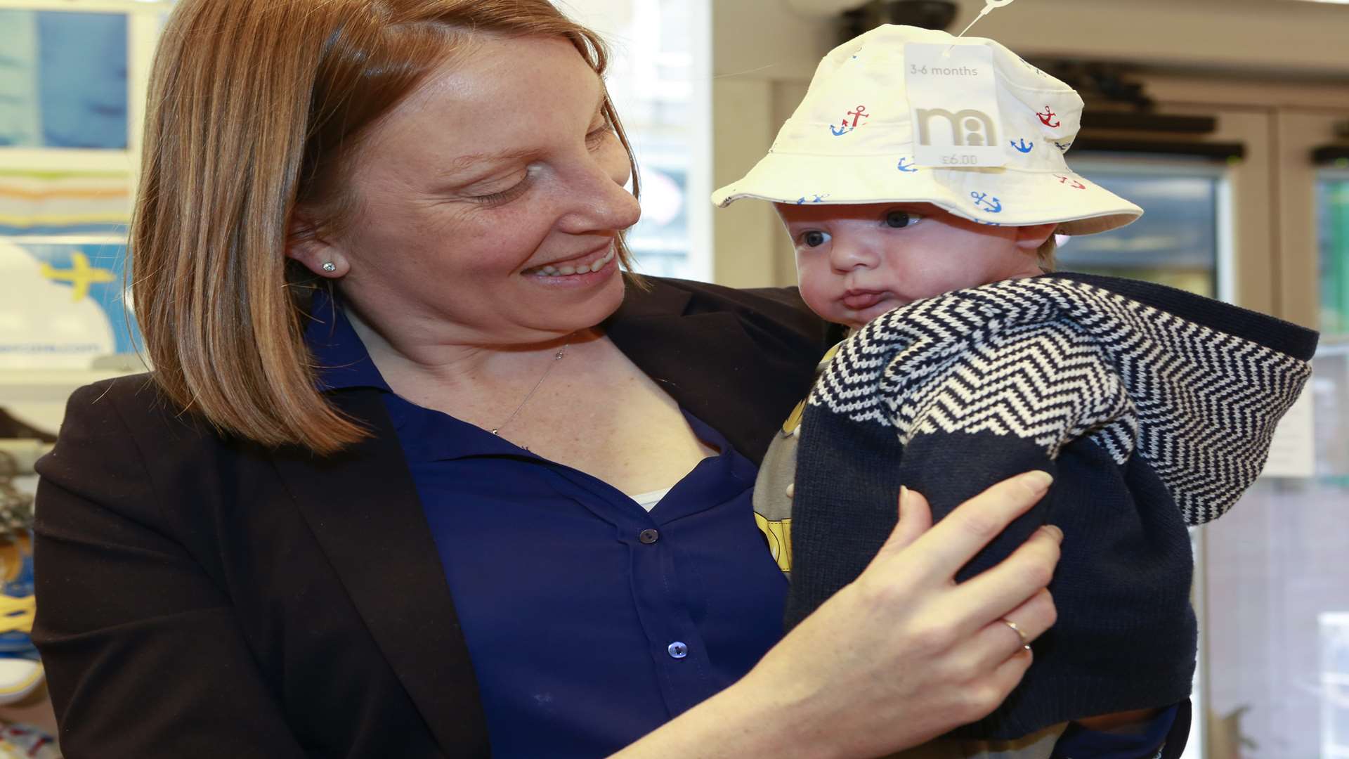 Tracey Crouch and baby Freddie. Picture: Martin Apps