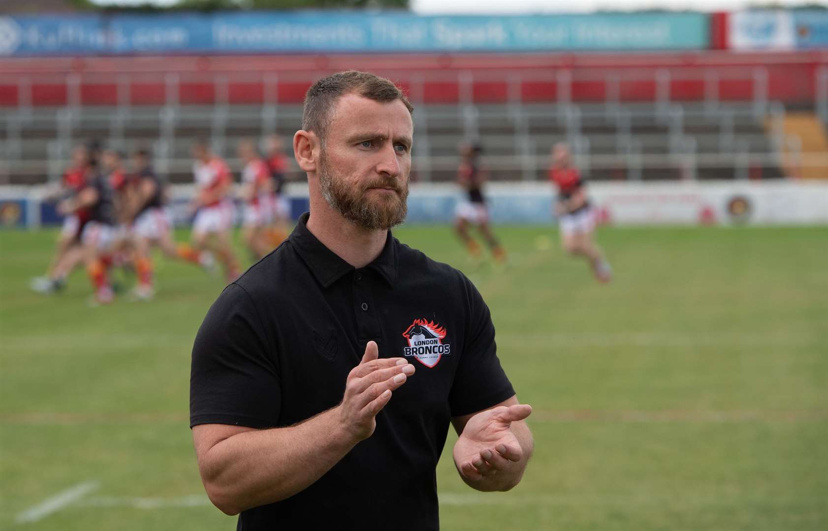 London Broncos Head Coach Mike Eccles before the Betfred Championship match Picture: Alan Stanford