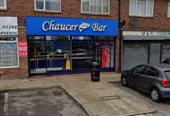 The Chaucer Fish Bar in Chaucer Road, Sittingbourne. Picture: Google