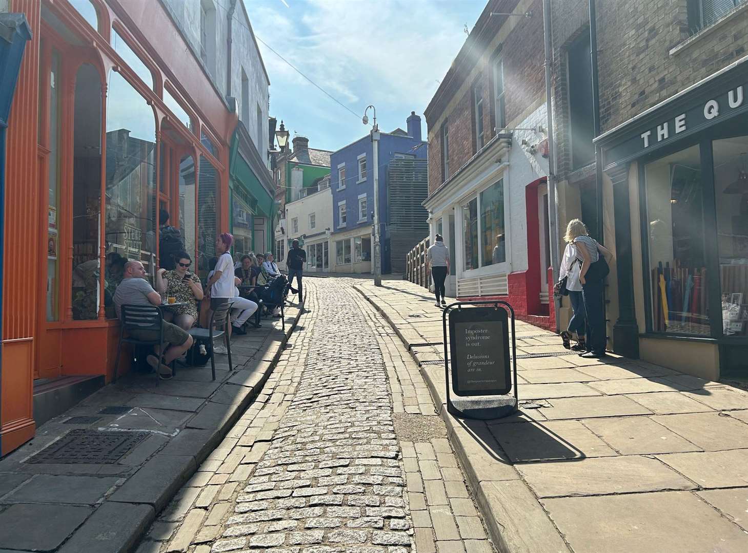 The rejuvenated Old High Street in Folkestone