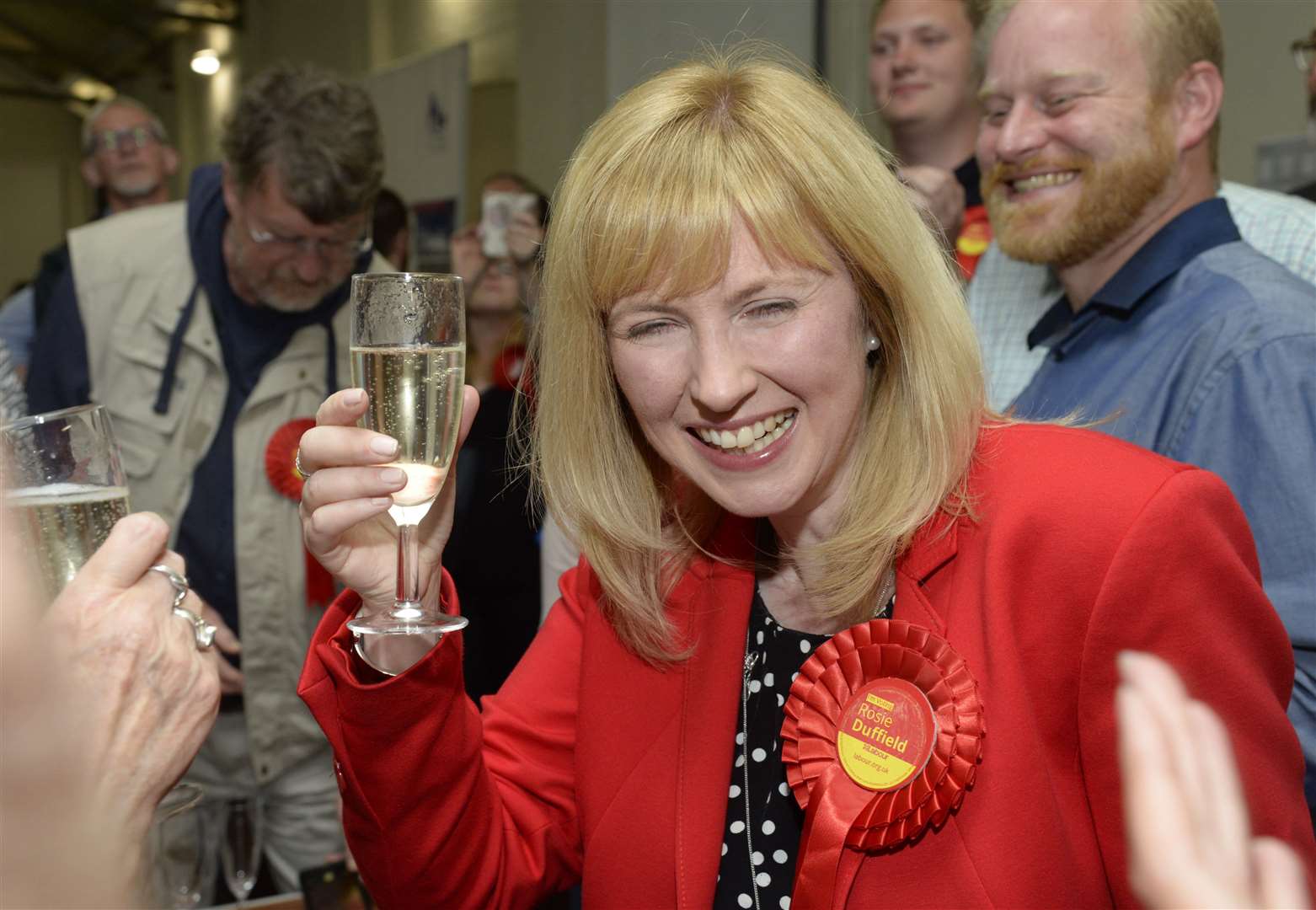 Rosie Duffield jubilant after her 2017 victory