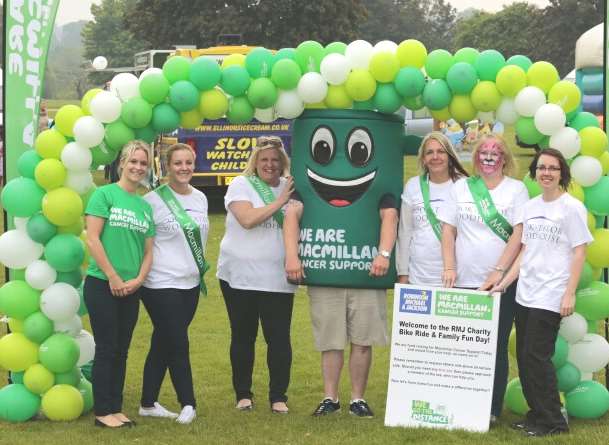 Fundraisers from Macmillan and the Robinson, Michael and Jackson Estate Agents