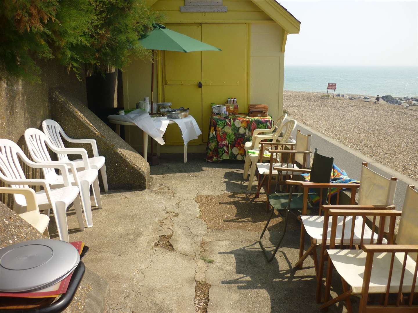 Nicola Tolson's beach hut, which she had for 20 years