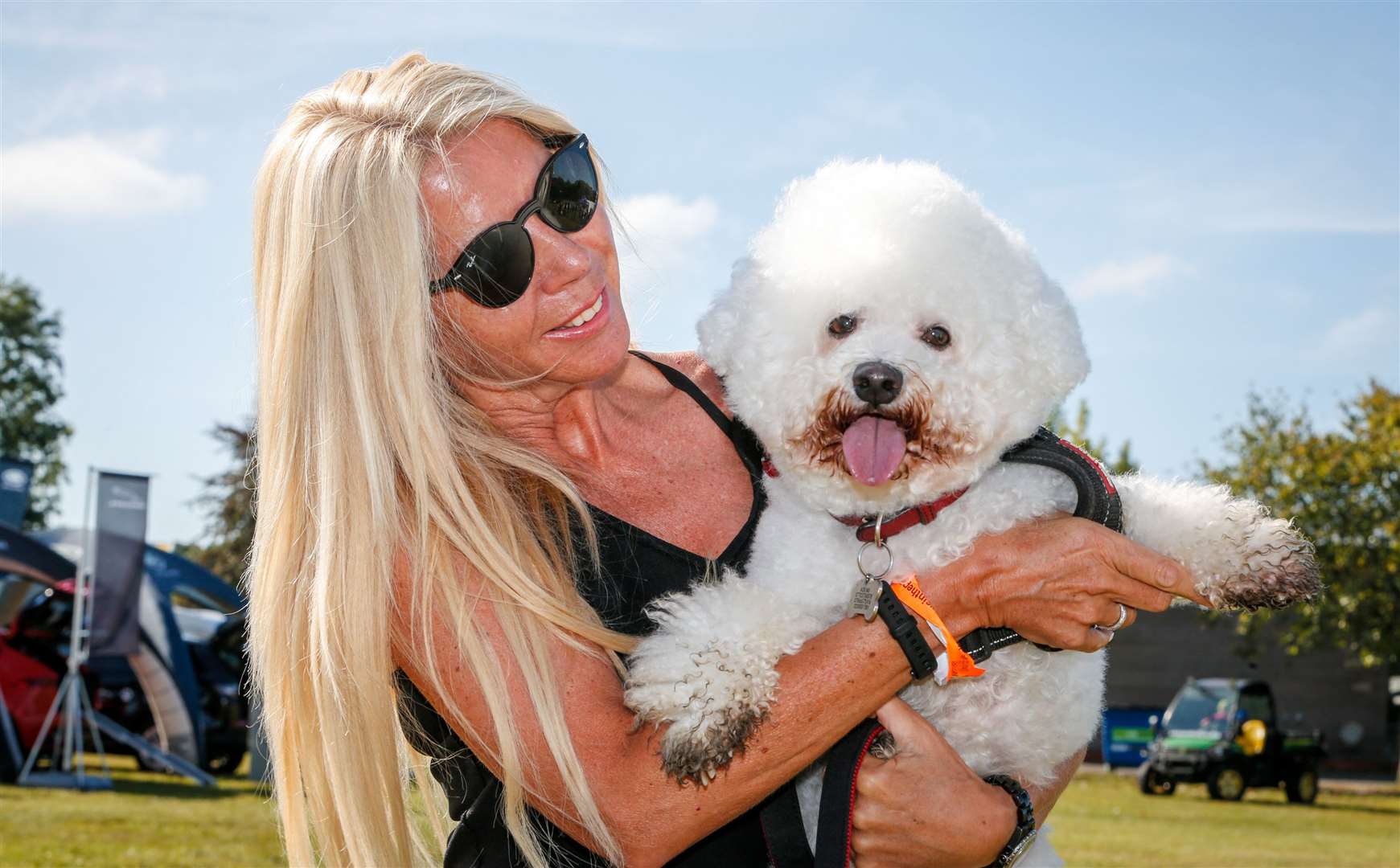 Paws in the Park will return to the Kent Showground, Detling. Joanne Adkins with Max. Picture: Matthew Walker