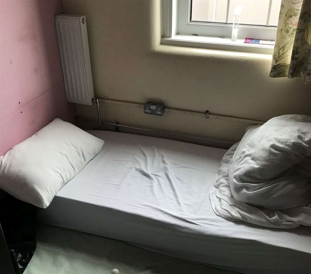 Photos show the sleeping arrangements within the barracks. Picture: Independent Chief Inspector of Borders and Immigration