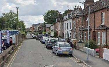 The woman was found by members of the public in Priory Road, Tonbridge. Picture: Google Street View