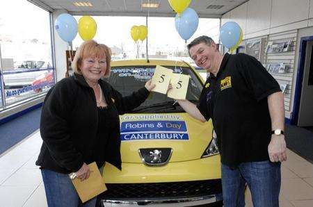 Chris Smith the winner of the Peugeot car at the KMFM 'My Numbers Up' winners party