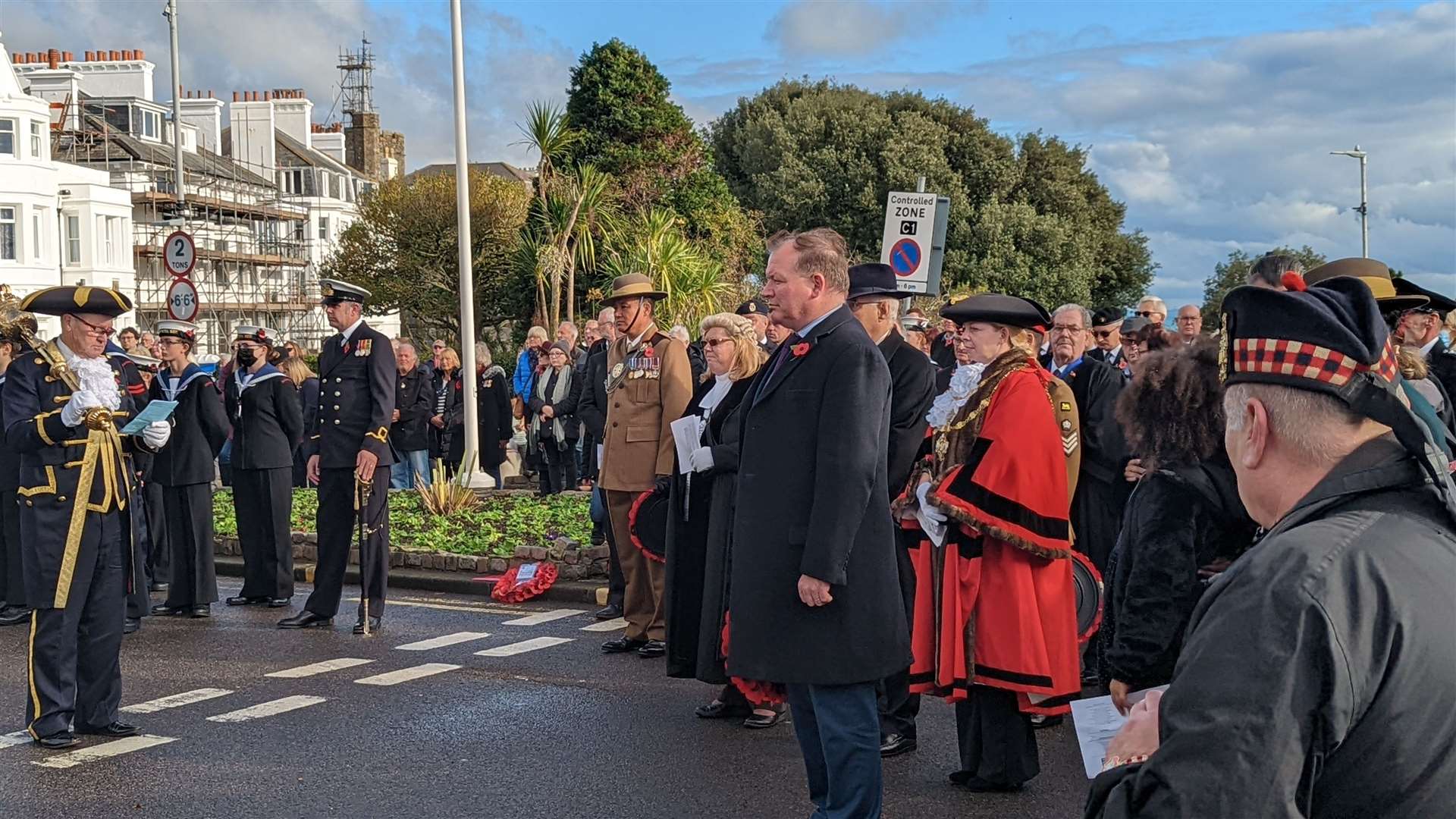 Folkestone and Hythe MP Damian Collins at the service