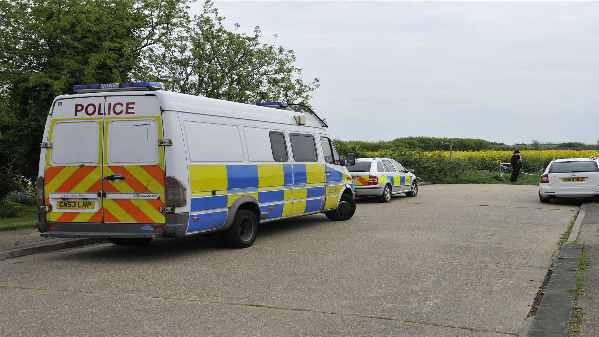 Police sent a forensics team to the site. Picture: Tony Flashman
