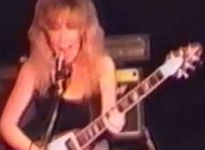 Chatham mum Sally Jones in a rock band in the early 1990s. Picture: YouTube