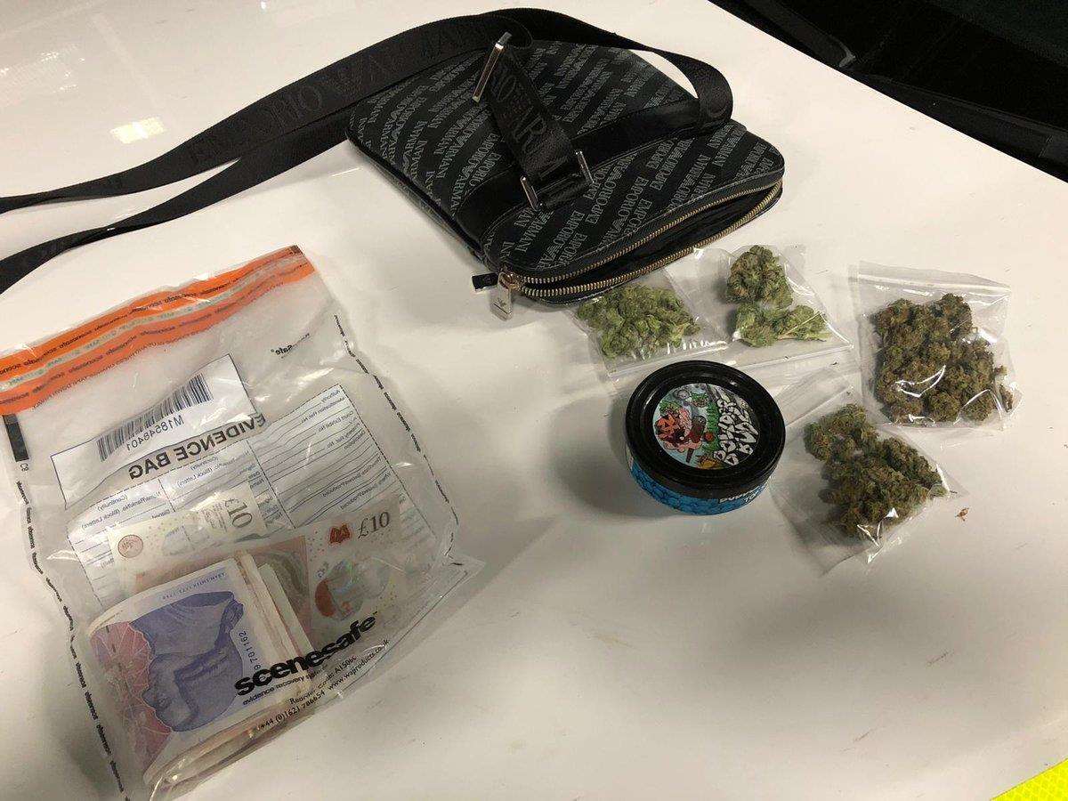 A man was arrested after police found this haul. Picture: @kentpoliceroads