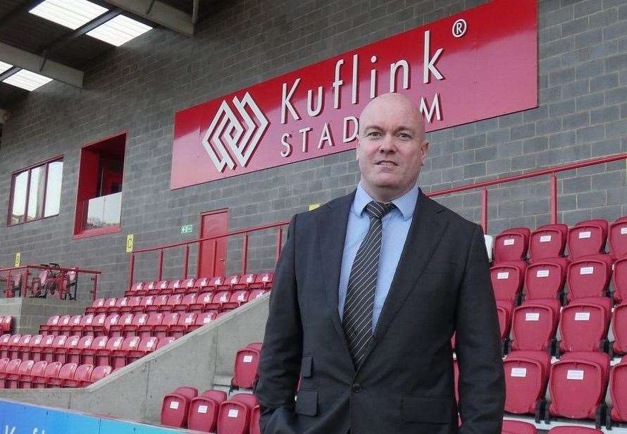 Ebbsfleet United chief exec Damian Irvine Picture: ebbsfleetunited.co.uk