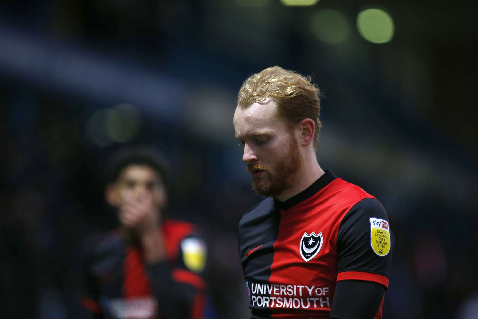 Connor Ogilvie back at Priestfield playing for Portsmouth Picture: Andy Jones