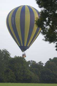 Hot air balloon. Library picture